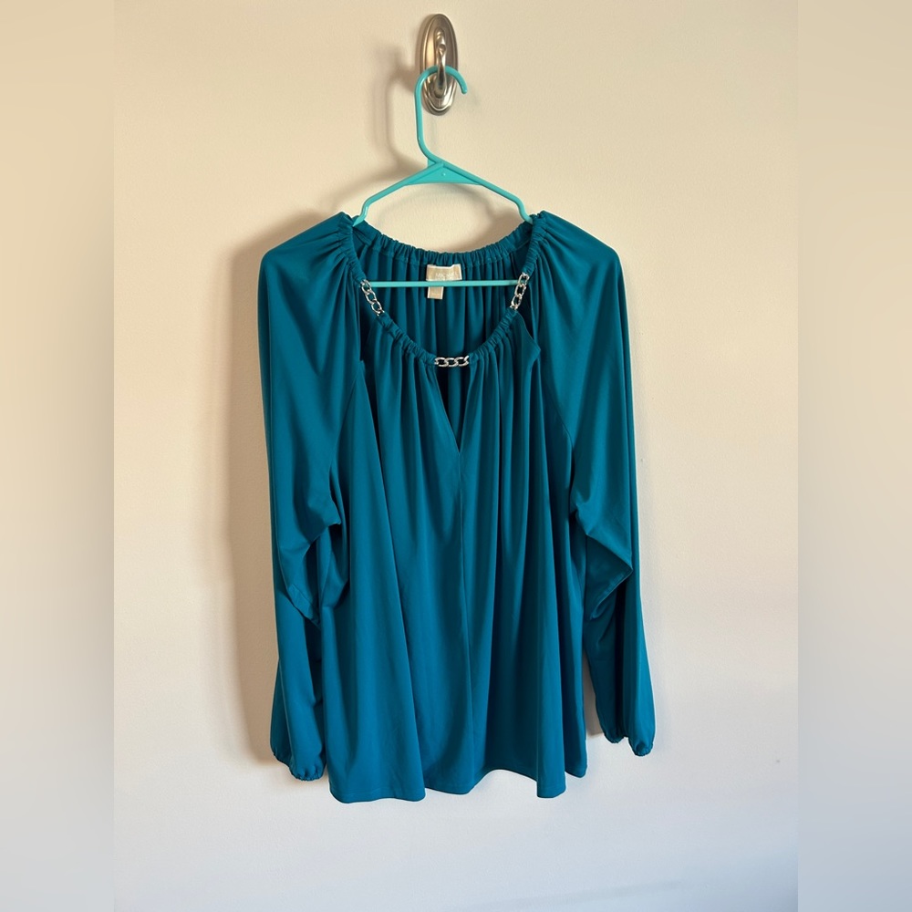 Cyan Michael Kors Blouse with Chain Detail 3XL